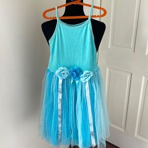 Princess academy flower blue dress size 8-10 # Halloween
